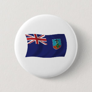 Schaltfläche für die Flagge Montserrat Button