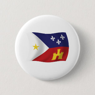 Schaltfläche für die Flagge von Acadiana Button