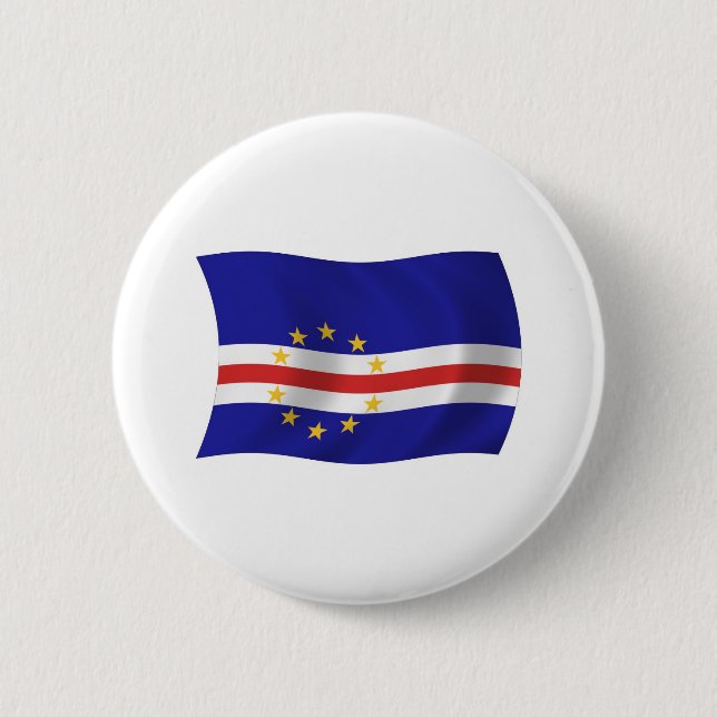 Schaltfläche für die Flagge von Kap Verde Button (Vorderseite)