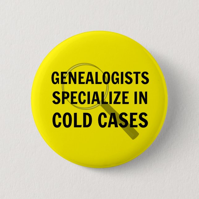 Schaltfläche für die Genealogie (Gelb) Button (Vorderseite)