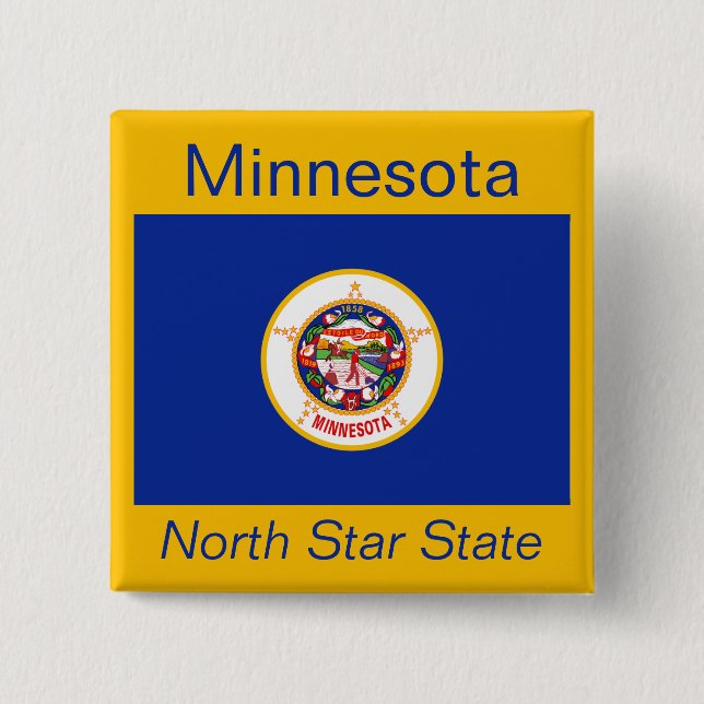 Schaltfläche für die Minnesotan-Flagge Button (Vorderseite)