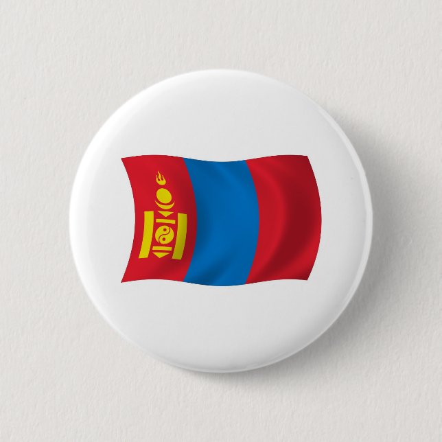 Schaltfläche für die mongolische Flagge Button (Vorderseite)
