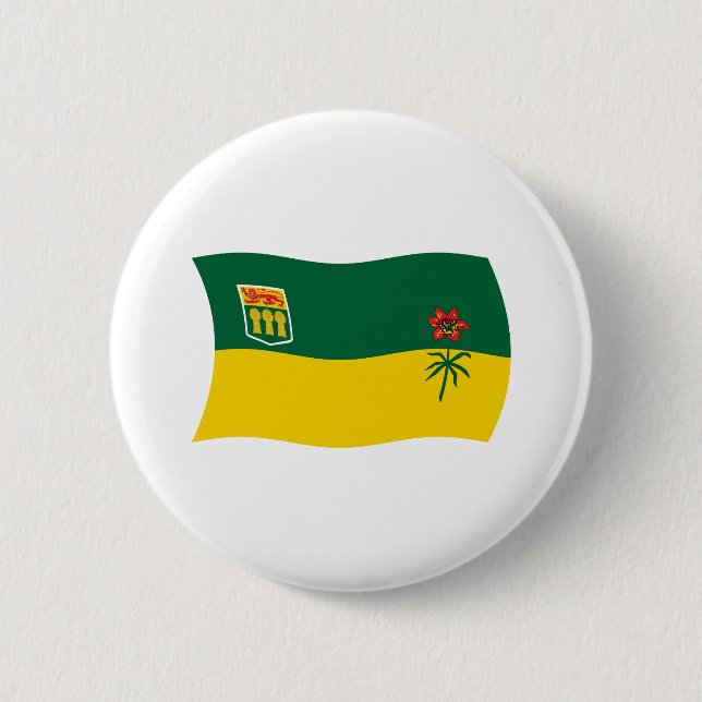 Schaltfläche für die Saskatchewan-Flag Button (Vorderseite)