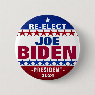 Schaltfläche für die Wiederwahl Joe Biden 2024 Button