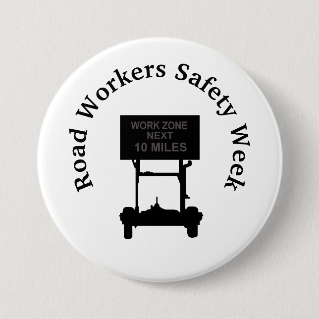 Schaltfläche für die Woche der Straßenverkehrssich Button (Vorderseite)