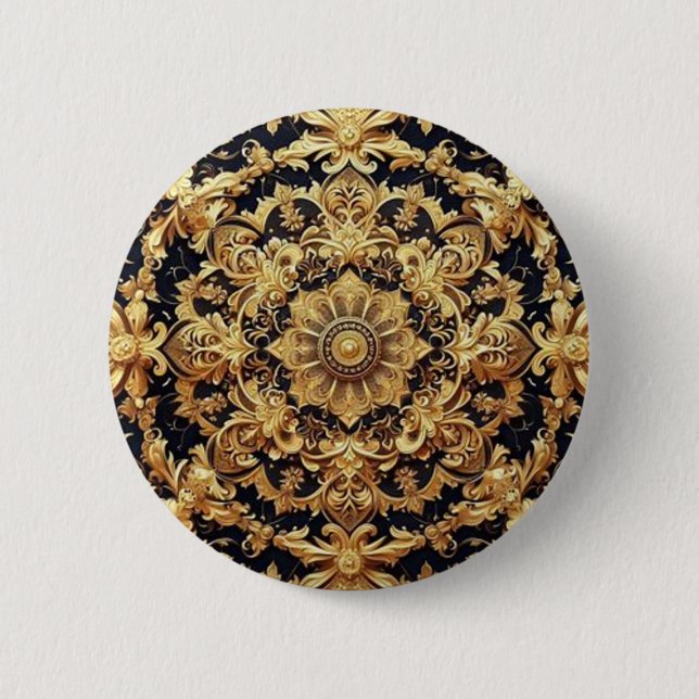 Schaltfläche für geometrisches Gold Button (Vorderseite)
