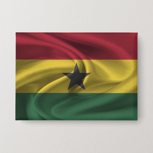Schaltfläche für Ghana-Flag Button (Vorderseite)