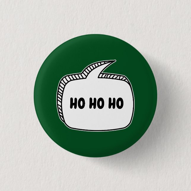 Schaltfläche für HO-HO-Sprechblase Button (Vorderseite)
