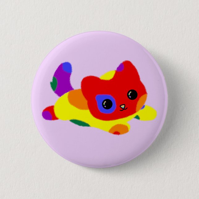 Schaltfläche für LGBT+-Katze Button (Vorderseite)