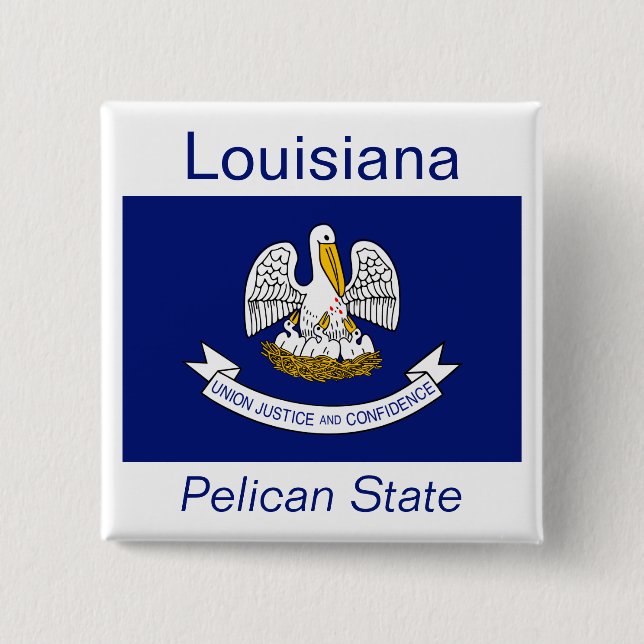 Schaltfläche für Louisianisches Flag Button (Vorderseite)