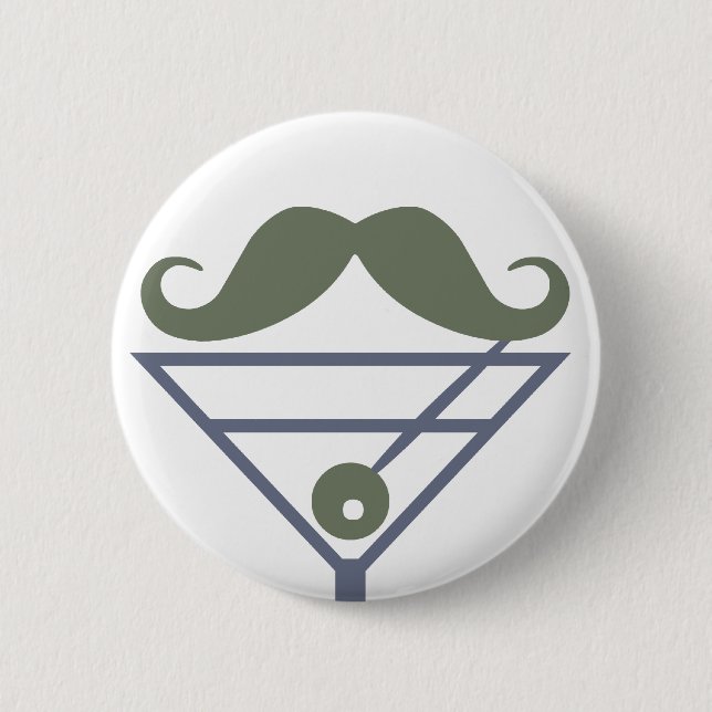 Schaltfläche für Martini Mustache Button (Vorderseite)