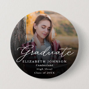 Schaltfläche für moderne Foto-Script-Graduate Button