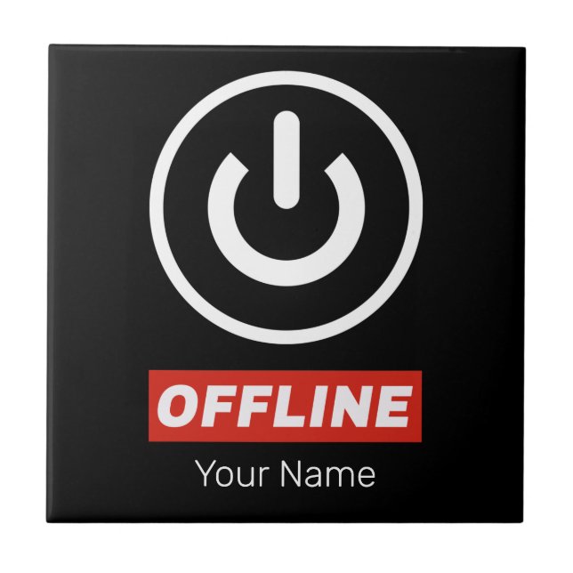 Schaltfläche für Offline-Power zum Entspannen oder Fliese (Vorderseite)