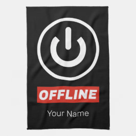Schaltfläche für Offline-Power zum Entspannen oder Geschirrtuch