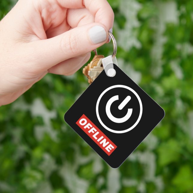 Schaltfläche für Offline-Power zum Entspannen oder Schlüsselanhänger (Hand)