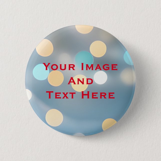 Schaltfläche für Personalisiertes Bild und Text Button (Vorderseite)