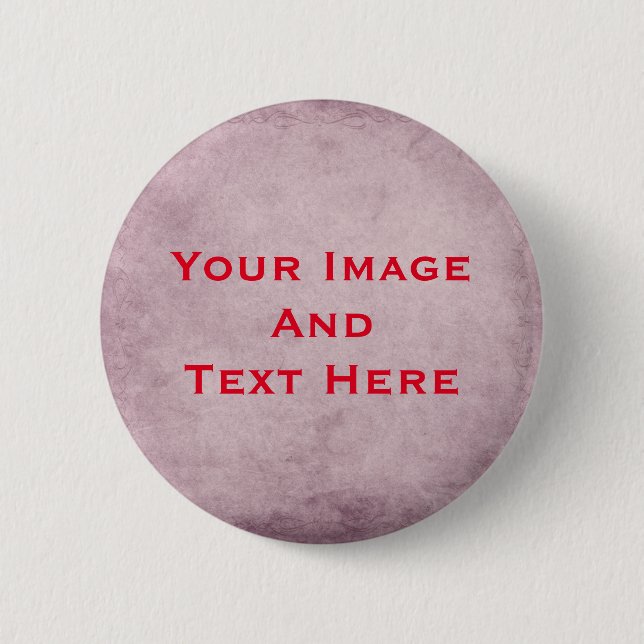 Schaltfläche für Personalisiertes Bild und Text Button (Vorderseite)