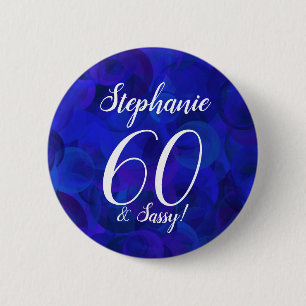 Schaltfläche für Royal Blue 60 und Sassy Birthday Button