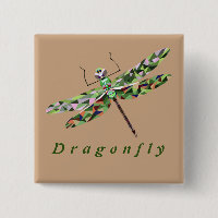 Schaltfläche für sehr farbiges Dragonfly-Button