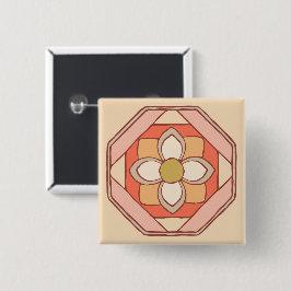 Schaltfläche für traditionelle koreanische Muster Button