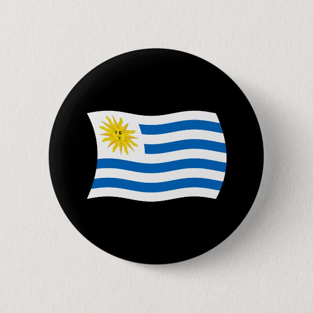 Schaltfläche für Uruguay-Flagge Button (Vorderseite)