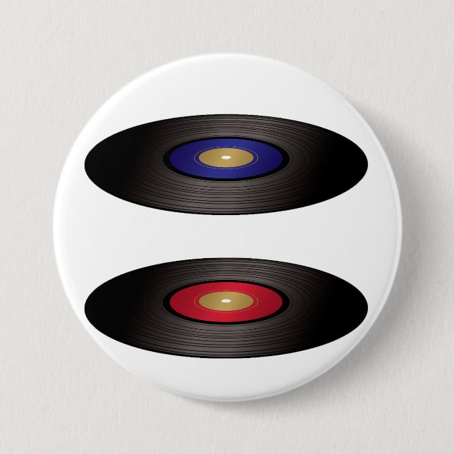Schaltfläche für Vinyl-Schallplatten Button (Vorderseite)