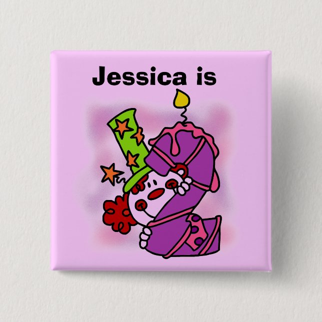 Schaltfläche "Geburtstag für benutzerdefinierte Gi Button (Vorderseite)