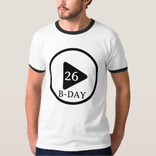 Schaltfläche Geburtstag T-Shirt