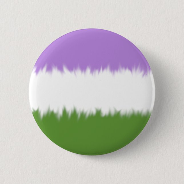 Schaltfläche "Genderqueer Flag" Button (Vorderseite)