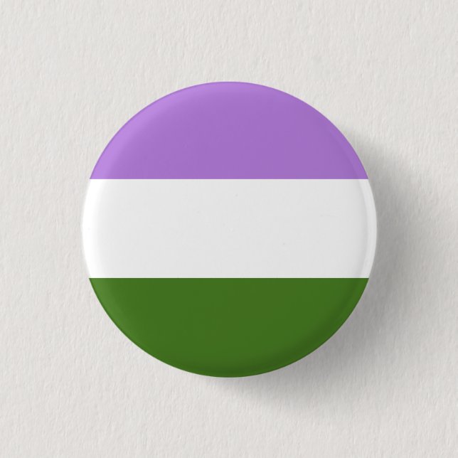 Schaltfläche "Genderqueer Flag LGBT" Button (Vorderseite)