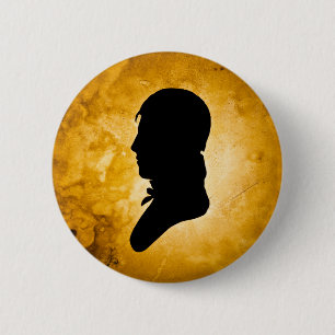 Schaltfläche "Gentleman Silhouette on Gold" Button