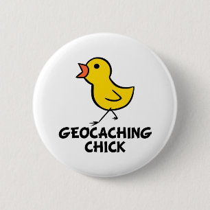 Schaltfläche Geocaching Chick Button