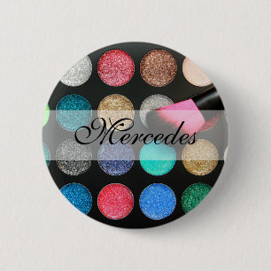 Schaltfläche Glitzer Makeup Button
