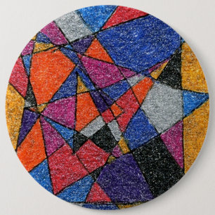 Schaltfläche "Gold und Juwelen" Abstrakte Kunst Button