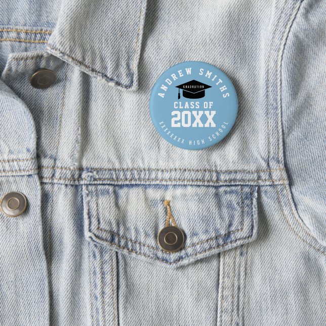 Schaltfläche Grad mit Name und Klasse Jahr Button (Beispiel)