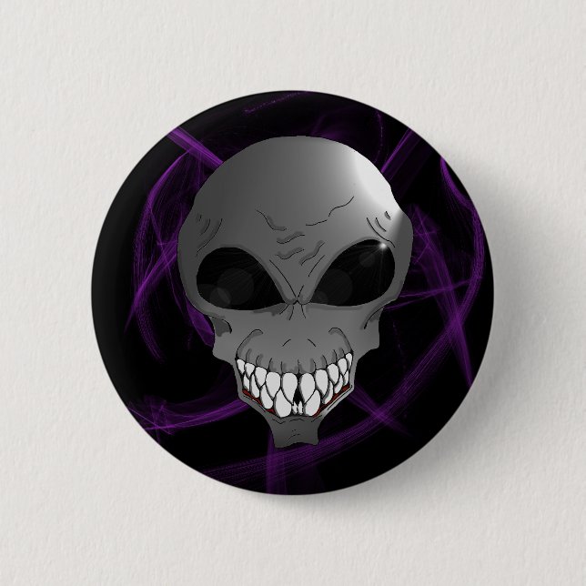 Schaltfläche "Grau Alien" Button (Vorderseite)