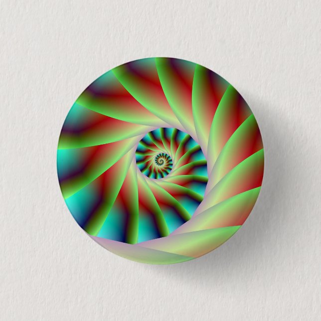 Schaltfläche "Graue und blaue Spiralstufen" Button (Vorderseite)