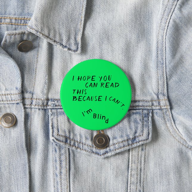 Schaltfläche "Green Black Joke Eye Doctor" Button (Beispiel)