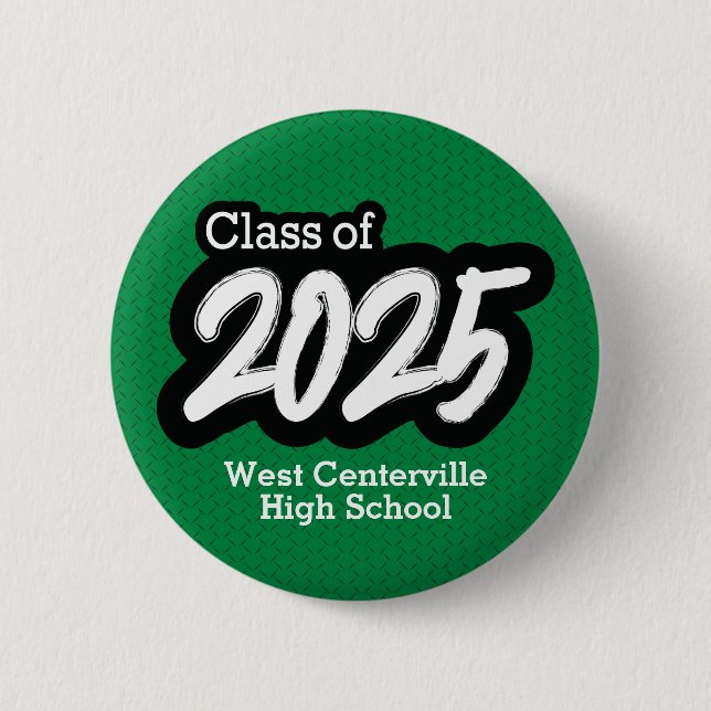 Schaltfläche "Green Bold Brush Class" (2025) Button (Vorderseite)