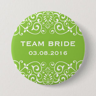 Schaltfläche "Green Viktorianisch Floral Border T Button