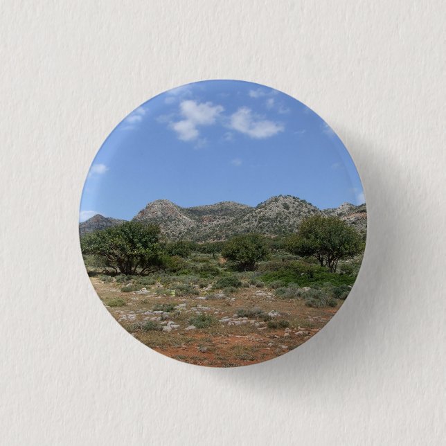 Schaltfläche "Griechische Bergansicht" / Abzeichen Button (Vorderseite)