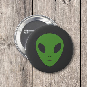 Schaltfläche "Grüne Alien" Button