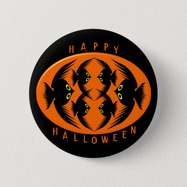 Schaltfläche Halloween Crows Button (Vorderseite)