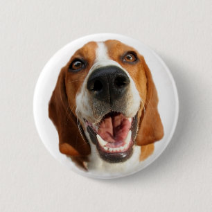 Schaltfläche "Happy Beagle Pinback" Button