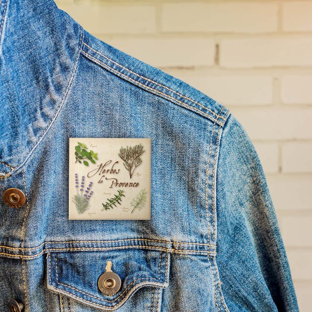 Schaltfläche Herbes de Provence Button (Herbes de Provence Button with rosemary, sweet lavender, fennel, oregano and thyme. )