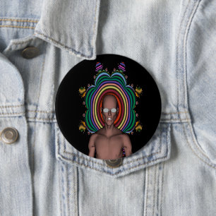 Schaltfläche Hippy Punk Button