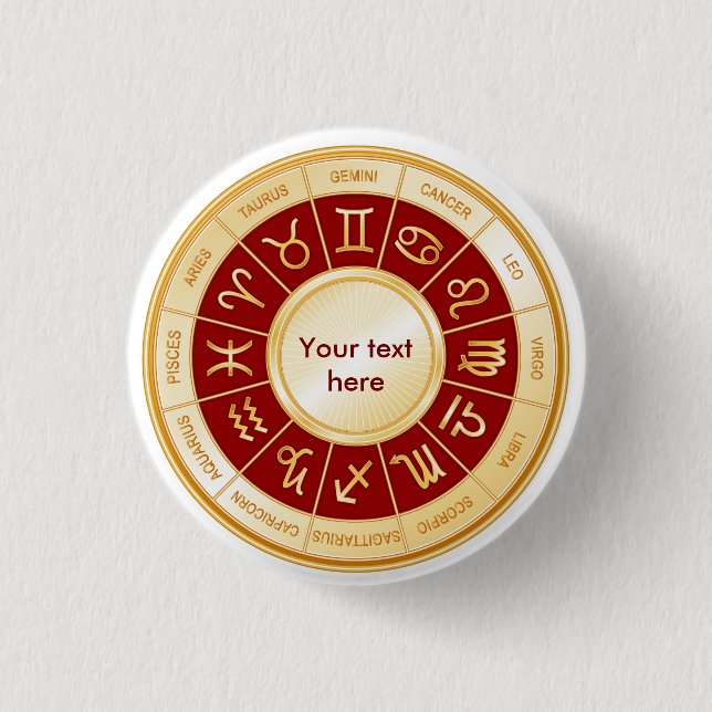 Schaltfläche Horoskop anpassen Button (Vorderseite)