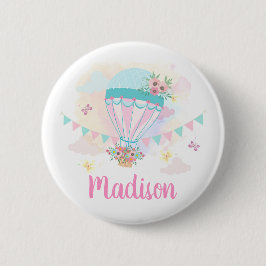 Schaltfläche "Hot Air Balloon Pinback" Button