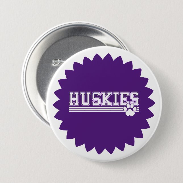 Schaltfläche Huskies Button (Vorne & Hinten)