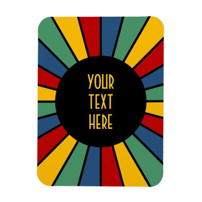 SCHALTFLÄCHE I + Foto, Text, Monogramm Magnet (Vertikal)